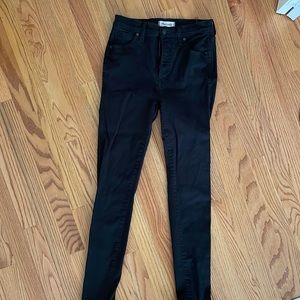 Madewell 10” High Rise skinny black jeans, tall